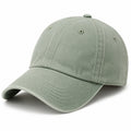 Cappellino da baseball taglia unica in tessuto verde salvia con visiera curva stile casual