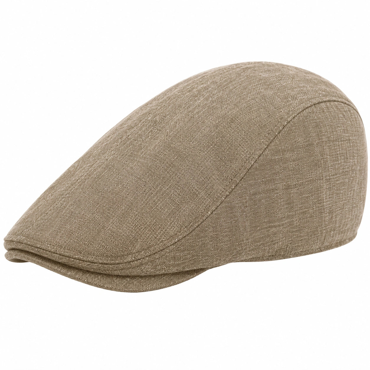 Coppola taglia unica in tessuto beige stile classico