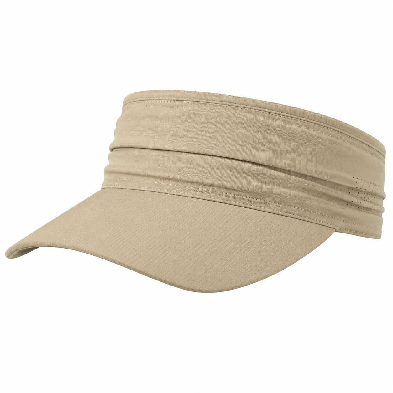 Visiera parasole taglia unica in tessuto beige stile militare
